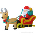 China Holiday inflatable Santa Reindeer Sleigh Supplier